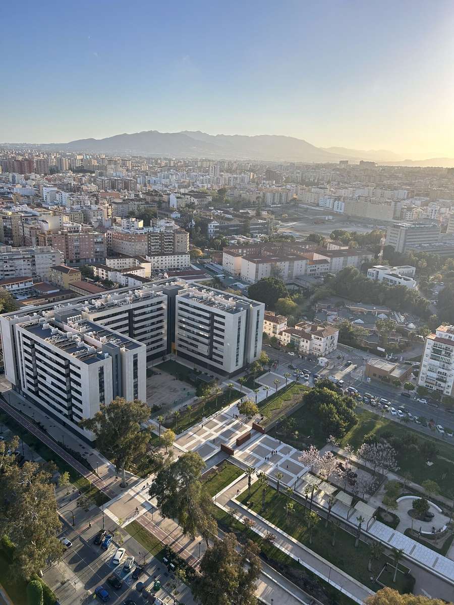 Málaga von oben
