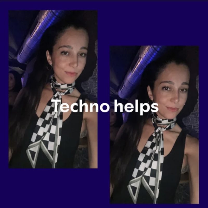 Techno: Spotify-Playlist-Cover von Mia Amare